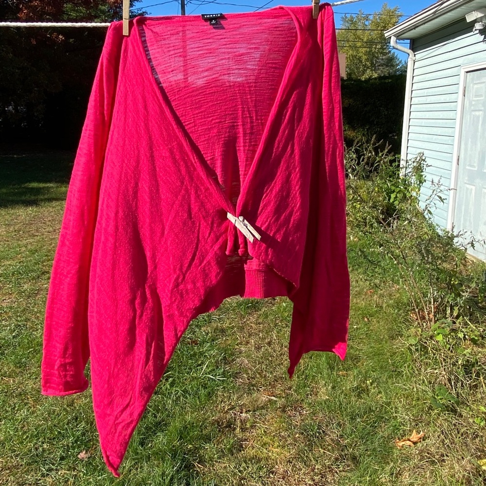 Torrid pink cardigan